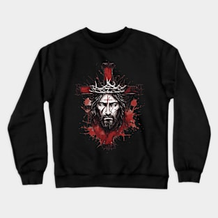 Jesus On The Cross Crewneck Sweatshirt